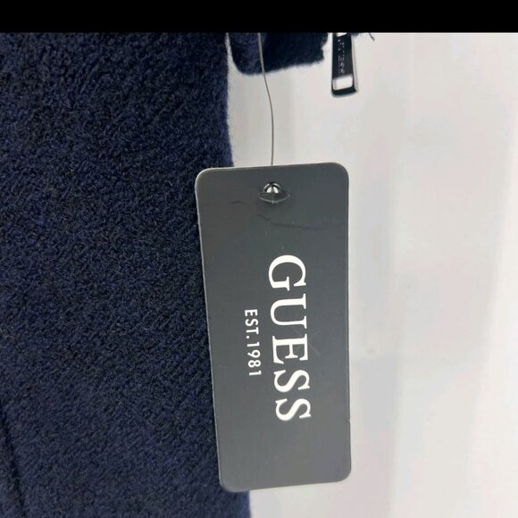 Guess Women's Dark Blue Double-Breasted Pea Coat XL - Picture 12 of 16